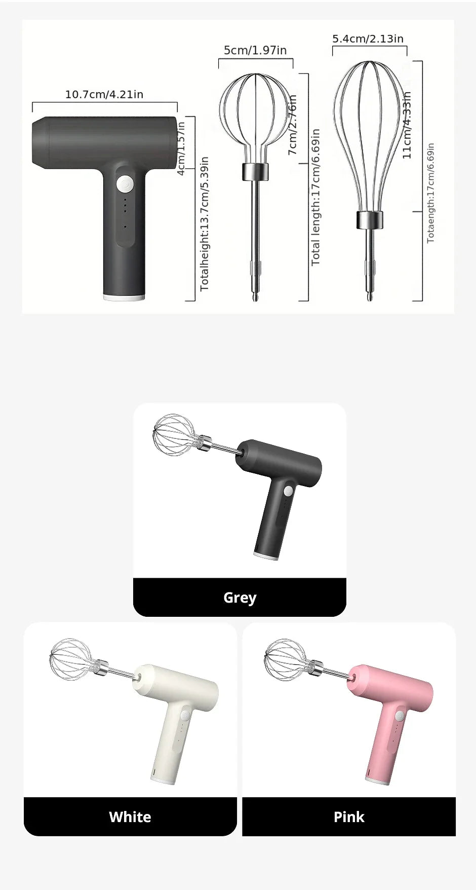 Wireless Electric Food Mixer